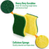 Pine-Sol Heavy Duty Scrub Sponges - Double Sided Dish Scrubber with Scouring Pad - Kitchen Essentials for Dishwashing and Cleaning Supplies, 6 Pack by Pine-Sol