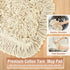 SOBONNE Commercial Dust Mop for Hardwood Floors Cleaning, Heavy Duty Industrial Dry Mop with Wedge Cotton Mop Pads