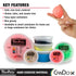 CanDo Theraputty Plus Hand Exercise Putty for Hand Therapy, Rehabilitation, Strengthening, Stress Relief - Red 3 oz