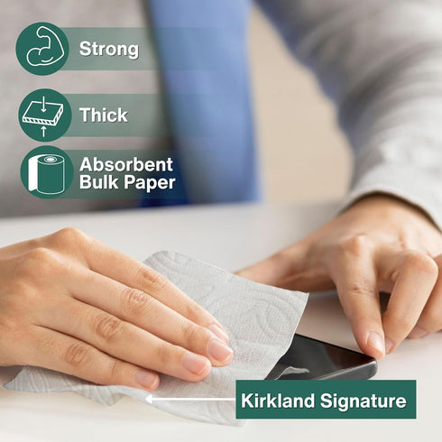 Worldwide Nutrition 6 160 2-Ply Bundle, Compatible with Kirkland Premium Paper Towels, Strong, Thick, and Absorbent