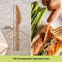 100% Biodegradable Knives Made of Vegetable Fibers, 100 PCS of 6.7” Long Heavy-Duty and Splinter Free Eco-Friendly Knives, Perfect Sustainable Cutlery for All Types of Occasions by The Veggie Straws