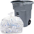 Heavy Duty Clear 95-96 Gallon Trash Bags, Huge Value Pack, 25 Bags w/Ties, Extra Large Recycling Trash Bags