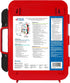 Be Smart Get Prepared First Aid Kit Hard Red Case, 326 Pieces for Office, Home, Car, School, Emergency