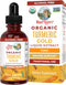 MaryRuth Organics Turmeric Gold Liquid Drops | Herbal Blend with Turmeric Curcumin, Black Pepper & Ginger Root (1oz)