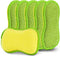 Multi-Purpose Scrub Sponges for Kitchen by SmilePowo: Non-Scratch Microfiber Sponge with Heavy Duty Scouring Power