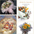 Gold Edge Flower Wrapping Paper, 20 Sheets White Waterproof Florist Bouquet Wrap 22.8*22.8 Inches for DIY Craft