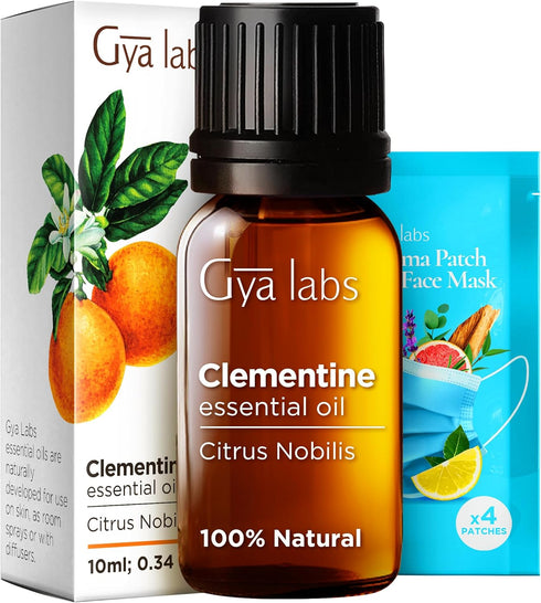 Set Set 2x0.34 oz Clementine & Lavender Essential Oil - Aromatherapy Grade Essential Oils - fl - Gya Labs