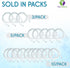 Mars Wellness Oxygen Tubing - Premium Clear Crush Resistant Oxygen Tubes, 7 Foot, 3 Tubes