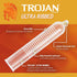 TROJAN 12 Count Pack Ultra Thin Sensitivity Condoms - Ribbed