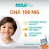 NOW Foods DHA Kids 100 mg, Supports Brain Health, 60 Chewable Softgels