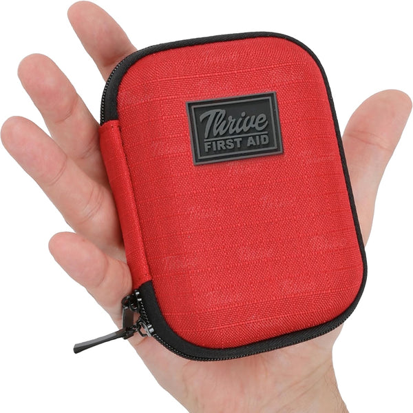 Thrive Travel Essentials Mini First Aid Kit - 66 FSA HSA Approved Products (Shell)