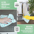 Reusable Paper Towels, 15 Pieces Pack of Washable & Paperless Towels, 100% Cotton, Highly Absorbent for Kitchen