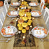 Maxdot 100 10 12 Inch Set 50 Pcs Thanksgiving Plates and Napkins x Disposable Gold Fall Pumpkin Oval Paper Plates