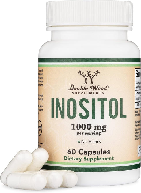 Inositol Capsules (Myo Inositol) 1000mg Health Support for Women | 60 Count | Vegan Safe, Gluten Free