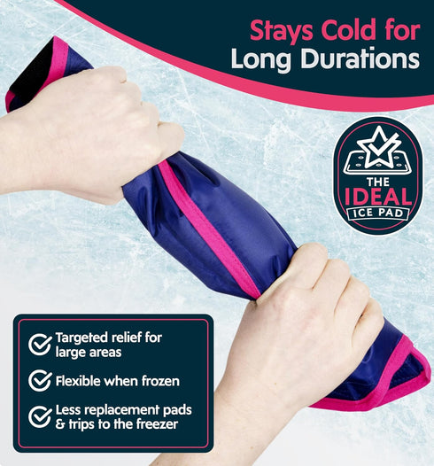 Magic Gel Ice Pack, Reusable Flexible Hot or Cold Therapy Compression Wrap for Rotator Cuff Injuries