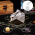 TUMBEELLUWA Natural Crystal Sphalerite Aromatherapy Essential Oil Diffuser Cube Geode Mineral Specimen Collectible