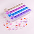 Apex 7-Day Mediplanner Pill Organizer, Weekly, 4 Times A Day, Color-Coded, Easy-Open, See-Through Lids