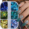 Laser Nail Art Sequins, 3D Irregular Multi-Shaped Glitter Flakes for Manicure Decoration, Nail Art Supplies Kit