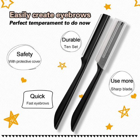 Miss Gorgeous Eyebrow Razor Shaper for Men and Women Grooming Shavers in Black