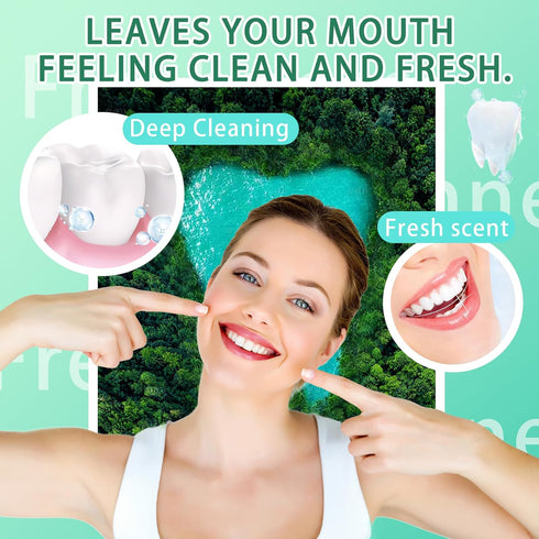 XMXueMei 2PCS 250ml,Mouthwash Set Fresh Mint Mouthwash for Oral Care,Bad Breath,Alcohol-Free,Mint Mouth wash