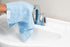 Revolutionary Eco Fiber Towel, 4 Pack, Blue, Replaces Paper Rolls for Everyday Use