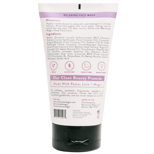 Moroccan Magic Sleep Face Wash | Clean Beauty | Sweet Lavender | Vegan and Cruelty-Free