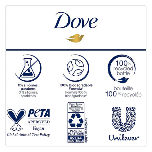 Dove RE+AL Bio-Mimetic Care Shampoo - 10oz Sulfate-Free Shampoo for Breakage-Prone Hair with Coconut + Vegan Elastin