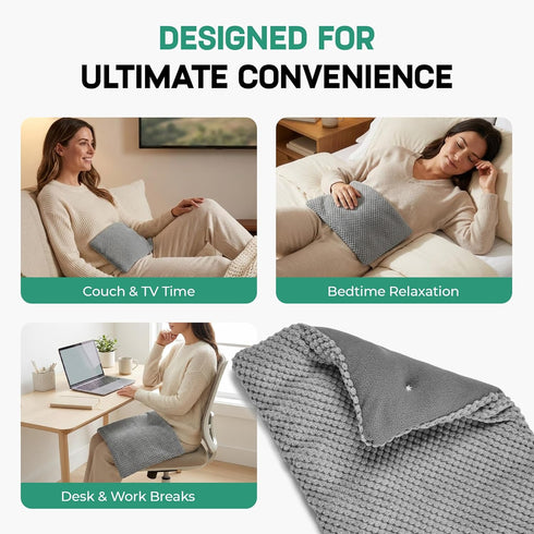 Pack My Heating Pad Deluxe Microwavable Heating Pad for Back, Neck, Shoulder and Cramps - Deluxe Unscented Heat