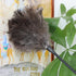 Natural Ostrich Feather Duster - 14.9 inch Fluffy Mini Dusters with Plastic Handheld for Cleaning Car, Keyboard, Office