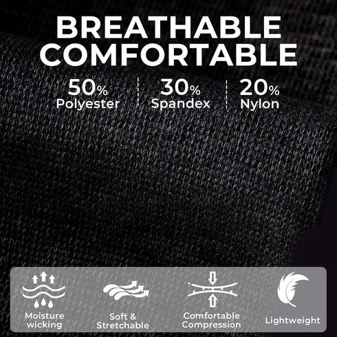 NEOTech Care Ankle Support Sleeve, Open Heel, Medium Compression, Black, for Men, Women, Kids