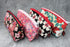 Terra Distribution Small Makeup Bag for Purse - Traditional Edo Komon Design Cute Cosmetic Pouch (Camellia Flower,