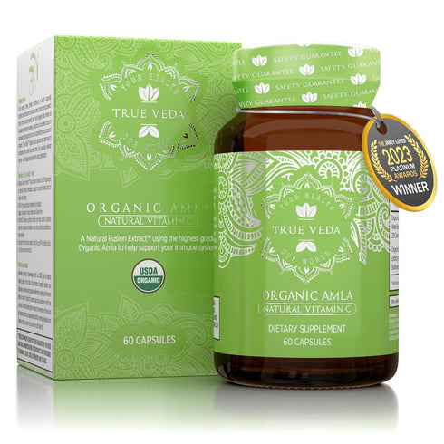 Organic Amla Capsules – Vitamin C | USDA Organic Certified | Whole Food Plant Based Supplement | 60 Amala Pills