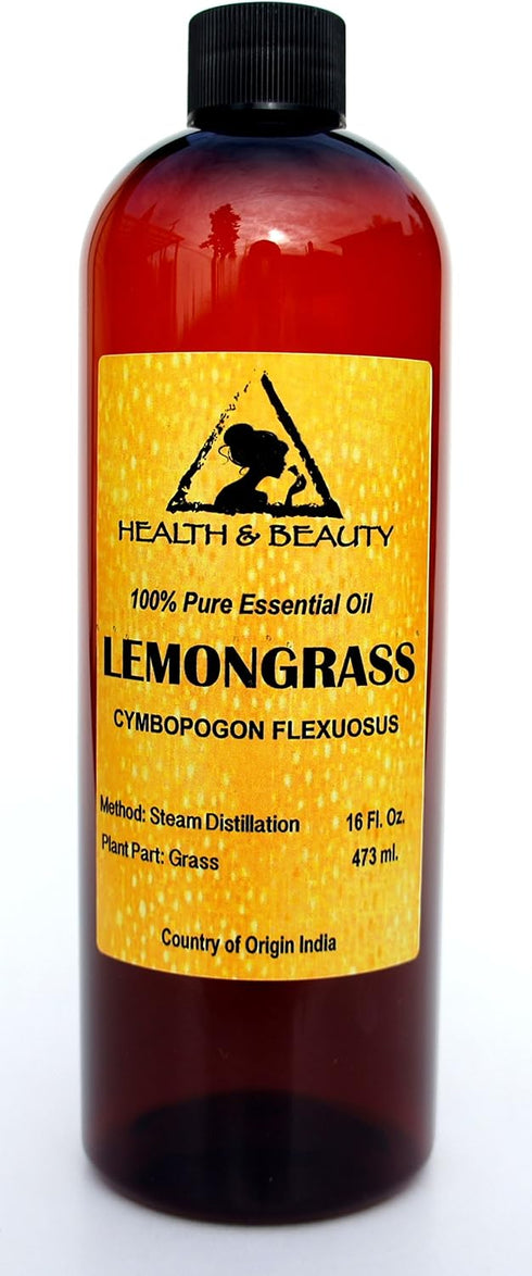 HEALTH & BEAUTY 100% 16 oz Lemongrass Essential Oil Aromatherapy Therapeutic Grade Pure Natural