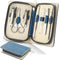 Manicure Sets Pedicure Kits 7 in 1 Stainless Steel Nail Clipper Personal Care Tools with PU Leather Case