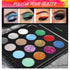 UCANBE Glitter Eyeshadow Makeup Palette - 12 Chunky & Fine Pressed Glitter + 4 Eye Shadow Powder for Theater Party