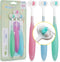Extra Soft Toddler Toothbrush with 10,000 Bristles, High Efficient 3 Sides Baby Toothbrush, 3 Pack