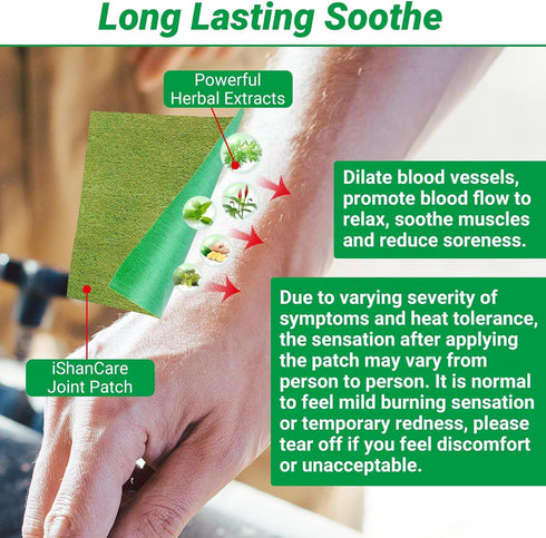 Pain Patches, 24 Count Fast Acting Heat Patches for Joint Soreness, 8 Hour Deep Soothing for Knee, Back, Neck, Shoulder