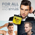 KALIVE Men's Hair Styling Gel - 16 oz Strong-Hold Light Shine, Fresh Scent, No Flaking or Alcohol