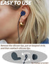 HALLEAST Earplugs Cord, Anti-Lost Earplug Lanyard Neckband, Safety Connector Strap in Black