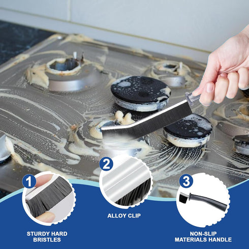 WANTO 7Pcs Crevice Cleaning Brush, Multifunctional Cleaning Brush Scrub Brush,Toilet Brush,Used in Narrow Corner Tight