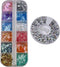 Holographic Nail Glitter 12 Grids, Opal Glitter Powder Nail Charms for Nail Art Design Kit for Christmas
