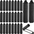 Syhood 60 Pieces Satin Foam Sponge Hair Rollers, Soft Foam Hair Styling Curlers, Flexible Hairdressing Curlers (Black)