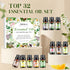 Set, (32 5ml) Essential Oils Aromatherapy Essential Oil Kit for Diffuser, Humidifier, Massage, Skin Care x