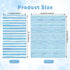 KTHONIOMANTE 200PCS 2 Pack, 4.5x8 Inch Blue & White Stripe Guest Napkins, Ply Disposable Paper Striped Dinner Hand