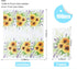 YOCHANDA 100 Pack Spring Sunflower Floral Guest Hand Towels Disposable for Bathroom, Sunflower Paper Napkins Decorative
