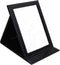 Portable Folding Vanity Mirror for Bedroom, Makeup Mirror with Leather Cushioned Cover for Travel Cosmetic Dresser