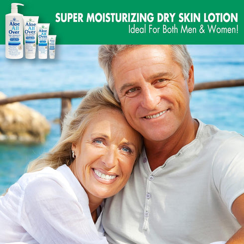 Miracle of Aloe Aloe All Over Super Moisturizing Dry Skin Lotion (2-Pack, 4 oz) - Safe for All Skin Types