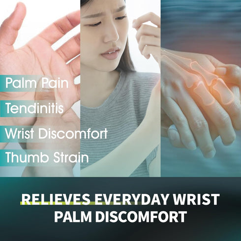 Vital Salveo Compression Gloves for Arthritis & Wrist Support, Thumb & Wrist Sleeve for Pain Relief, Fingerless