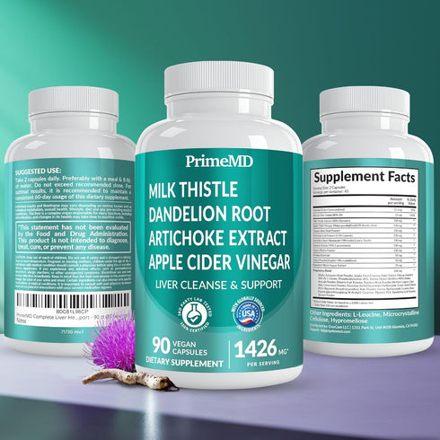 32-in-1 Liver Cleanse Detox & Repair with Milk Thistle, Dandelion Root, Artichoke Extract, 90ct