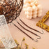 Hotop 15 Pieces Elastic Hook Hair Tie, Styling Ponytail Holder Hooks for Curly Long Hair (Brown)